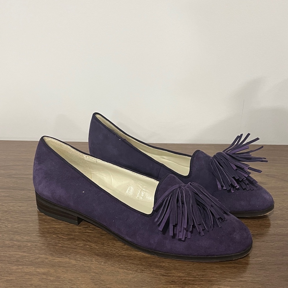 Anne Klein Purple Tassel Loafers